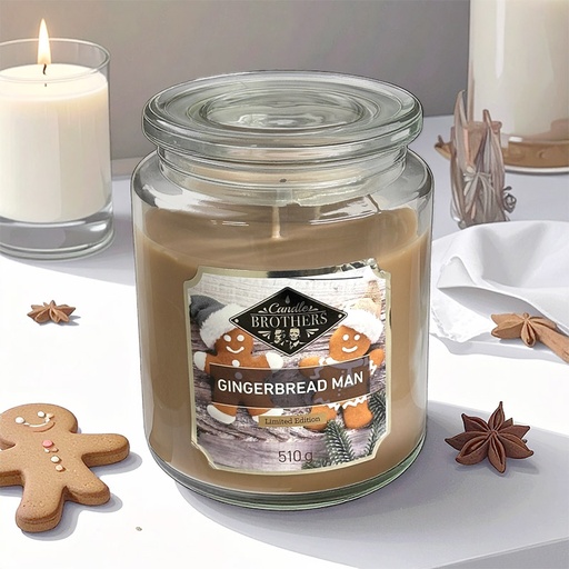 [80104028] CANDLE BROTHERS GINGERBREAD MAN SCENTED CANDLE 510g