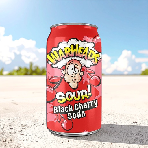 [D1002003] WARHEADS BLACK CHERRY SODA 12 x 33cl