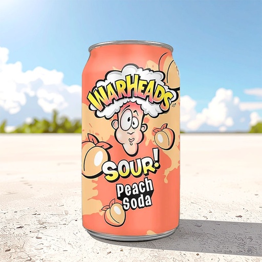 [D1002004] WARHEADS PEACH SODA 12 x 33cl