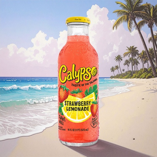 [D1002106] CALYPSO LEMONADE STRAWBERRY 12 x 47,3cl