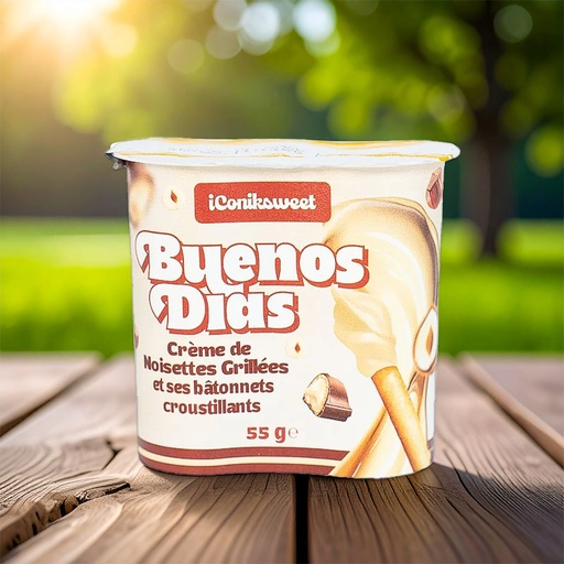 [C1400201] BUENOS DIAS GRILLED HAZELNUT CREAM STICKS 12 x 55g