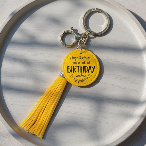[00122001] TASSEL HAPPY BIRTHDAY SLEUTELHANGER