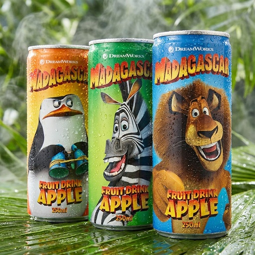 [D0600102] MADAGASCAR FRUIT DRINK APPLE 24 x 25cl