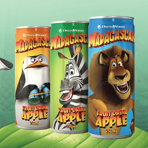 [D0600102] MADAGASCAR FRUIT DRINK APPLE 24 x 25cl